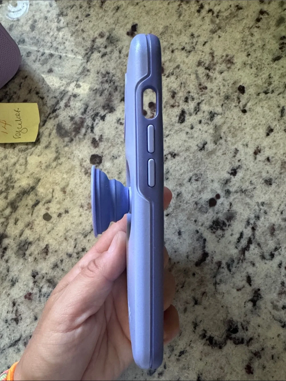 Purple Otterbox Phone Case with Pop Socket